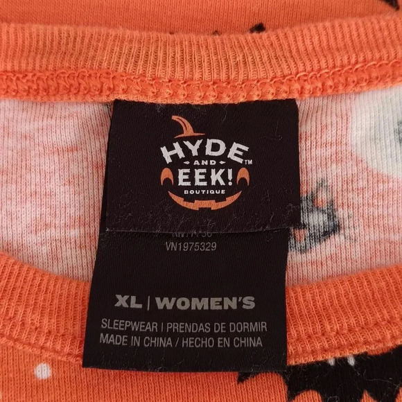 Hyde And Eek! Boutique Women's Halloween Spooky‎ Sleepwear Cotton Top Size XL - Picture 4 of 5